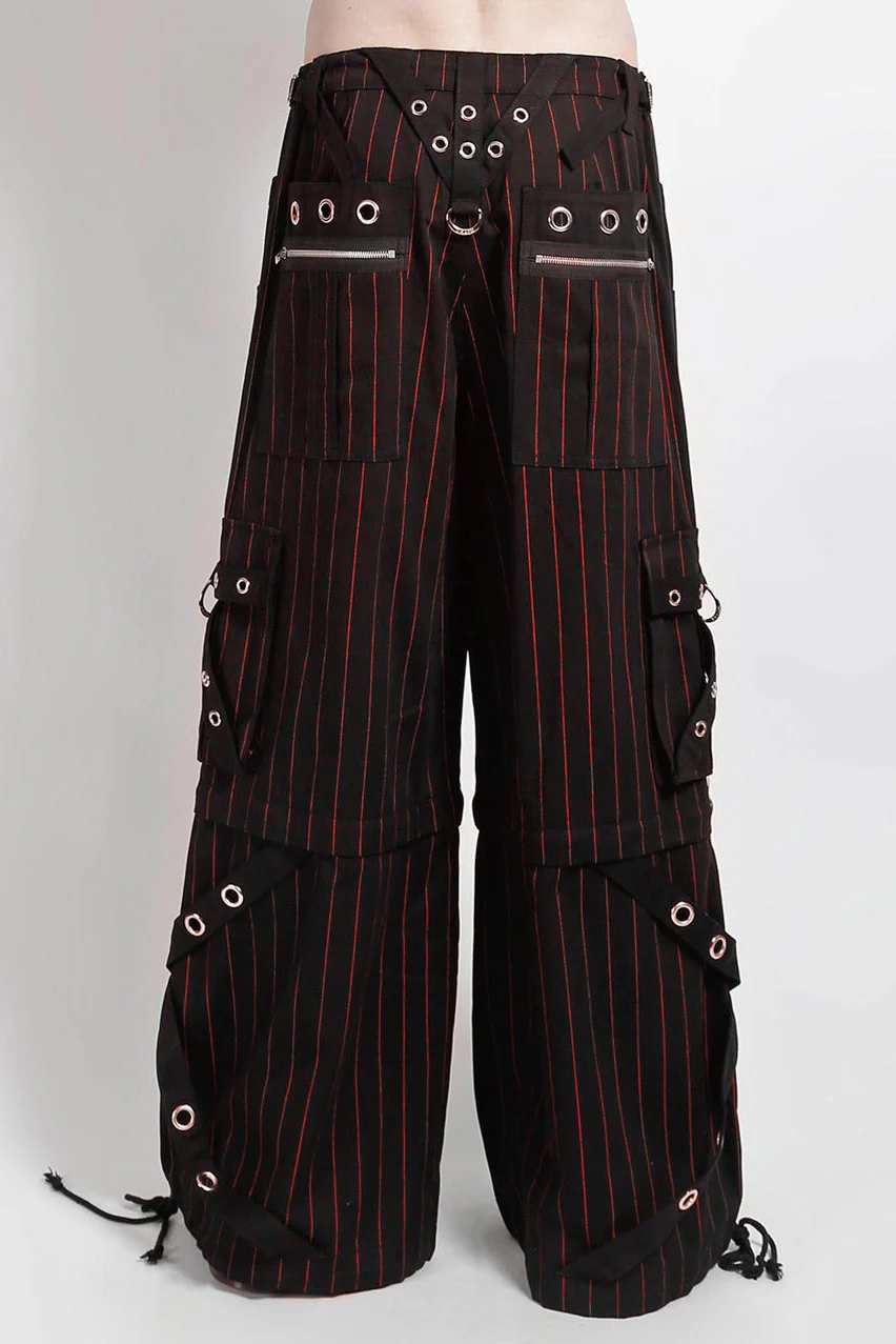Tripp NYC Godfather Chain Stripe Pants [Black/Red] - Image 3