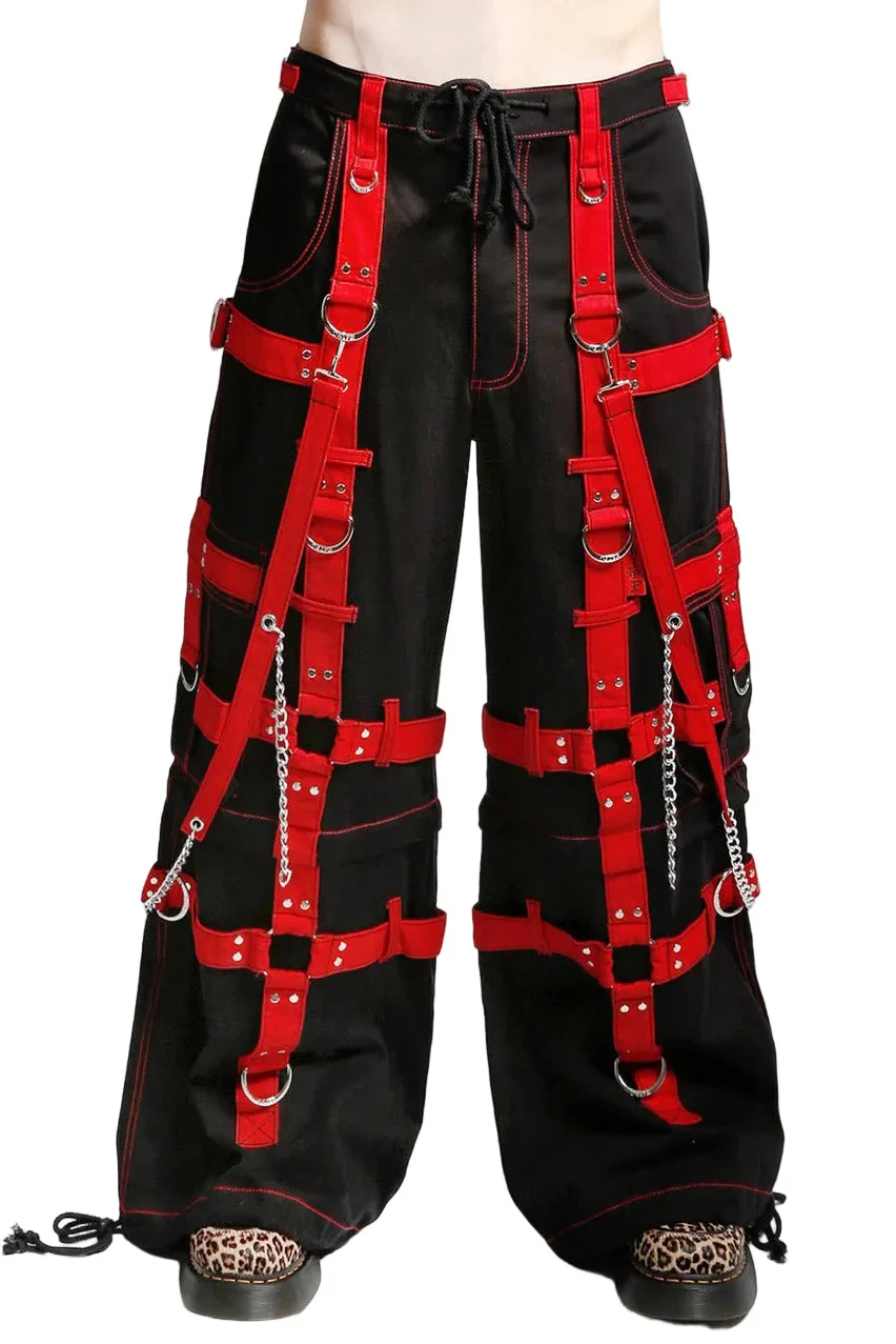 Tripp NYC Harness Dark Street Pants [Black/Red]