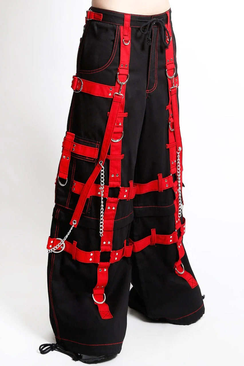 Tripp NYC Harness Dark Street Pants [Black/Red] - Image 7