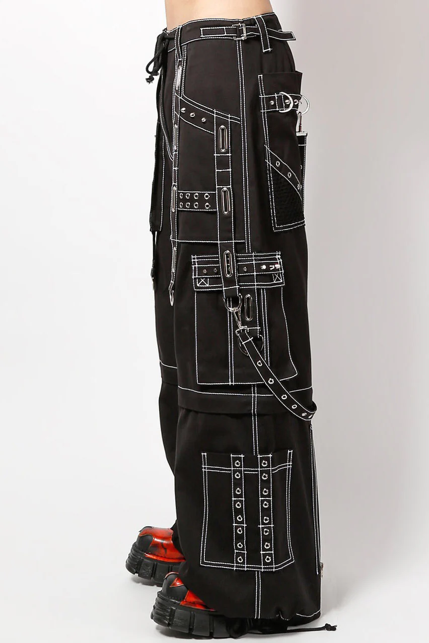 Tripp NYC Interlace Pants with White Stitch [BLACK/SILVER] - Image 5