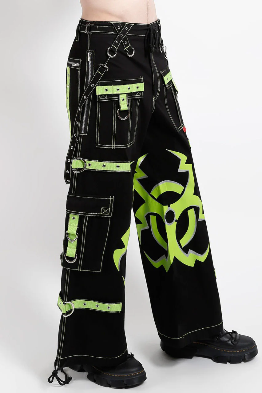 Tripp NYC Mega Biohazard Pants [Black/Lime] - Image 2
