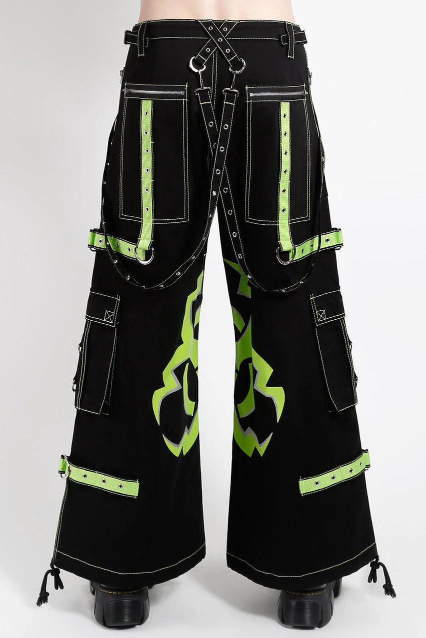 Tripp NYC Mega Biohazard Pants [Black/Lime] - Image 3