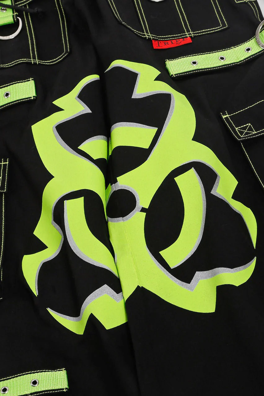 Tripp NYC Mega Biohazard Pants [Black/Lime] - Image 5