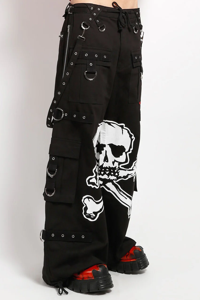 Tripp NYC Mega Skull Pants [BLACK/WHITE] - Image 2