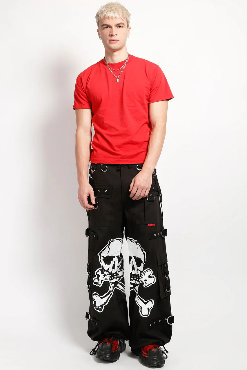 Tripp NYC Mega Skull Pants [BLACK/WHITE] - Image 4