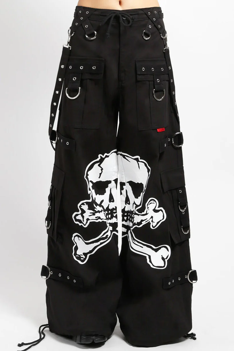 Tripp NYC Mega Skull Pants [BLACK/WHITE] - Image 5
