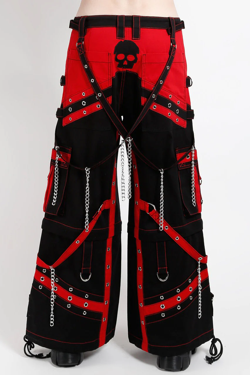 Tripp NYC Off Track Pants [Black/Red] - Image 3
