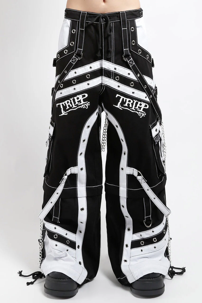 Tripp NYC Off Track Pants [BLACK/WHITE] - Image 6