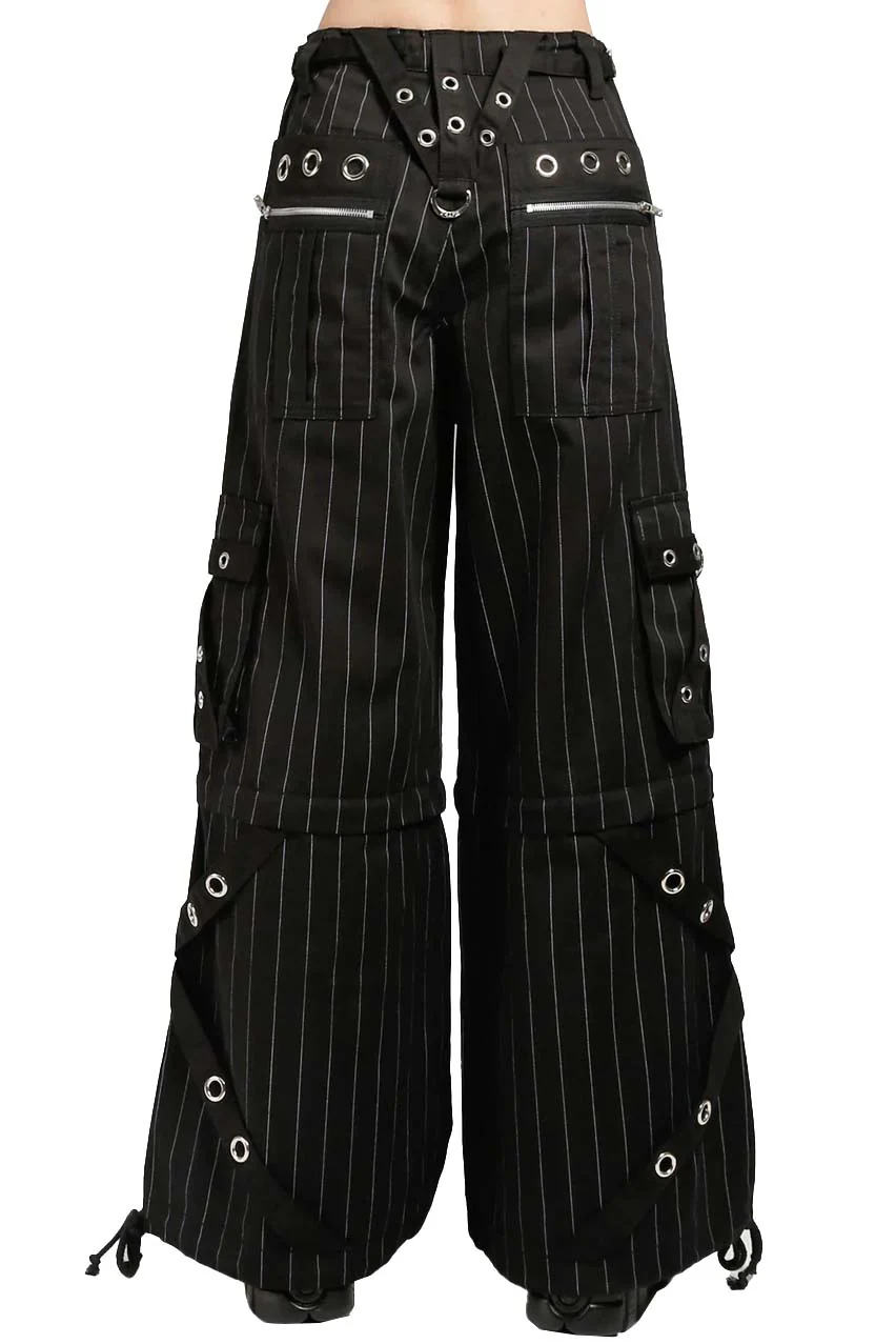 Tripp NYC Power Chain Pants [Black/White Pinstripe] - Image 8