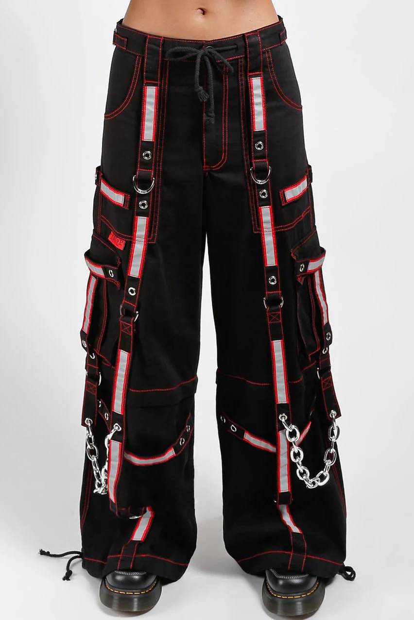 Tripp NYC Reflective Pants [BLK/RED] - Image 6