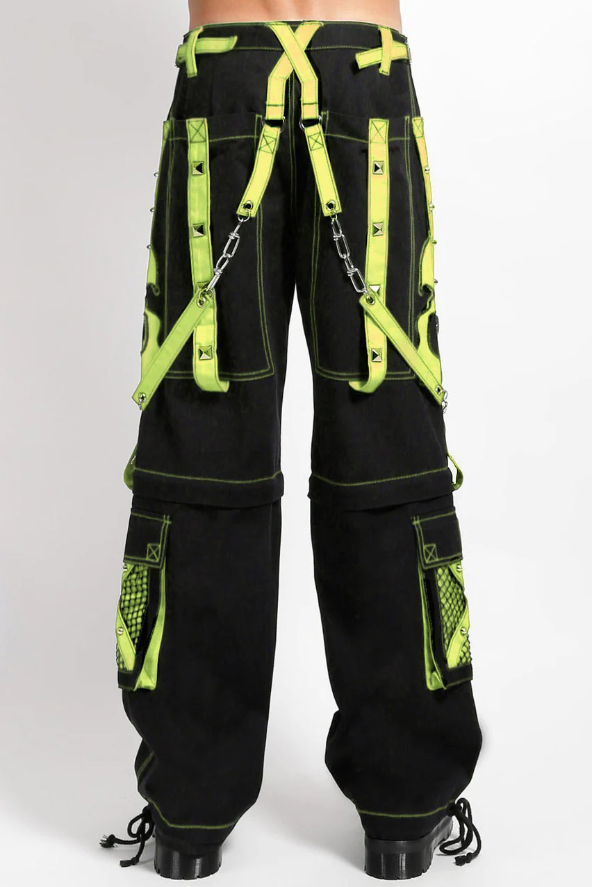 Tripp NYC Scare Dark Street Pants [BLACK/LIME] - Image 3