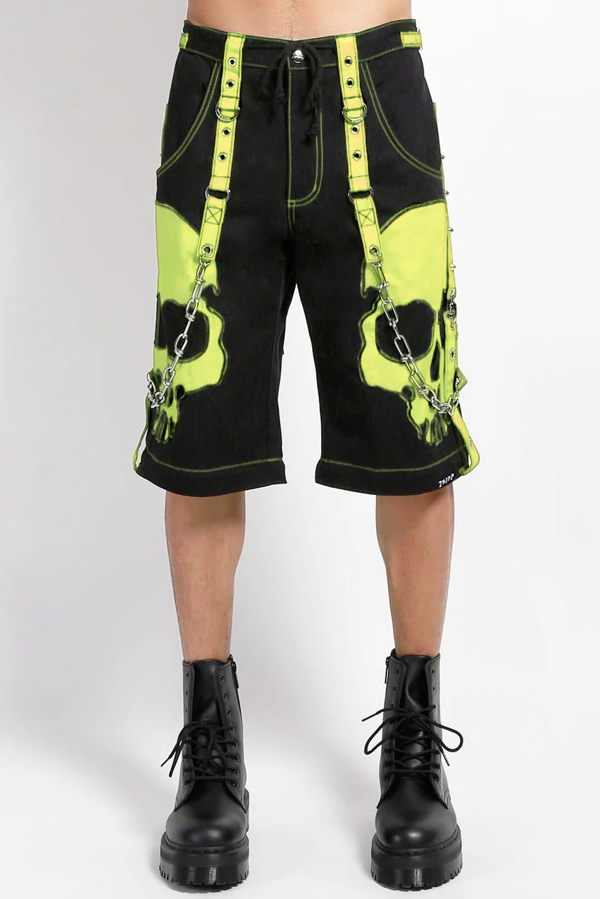Tripp NYC Scare Dark Street Pants [BLACK/LIME] - Image 4