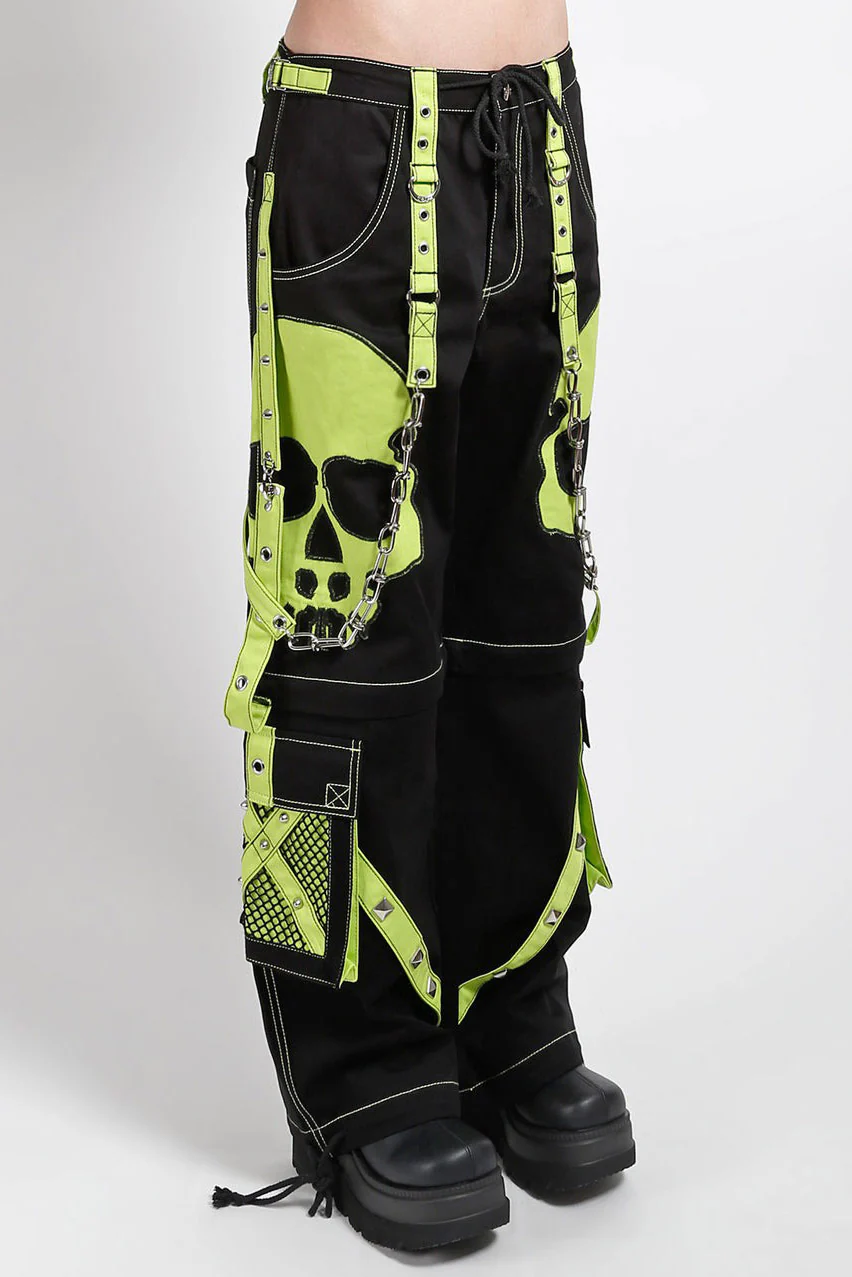 Tripp NYC Scare Dark Street Pants [BLACK/LIME] - Image 7