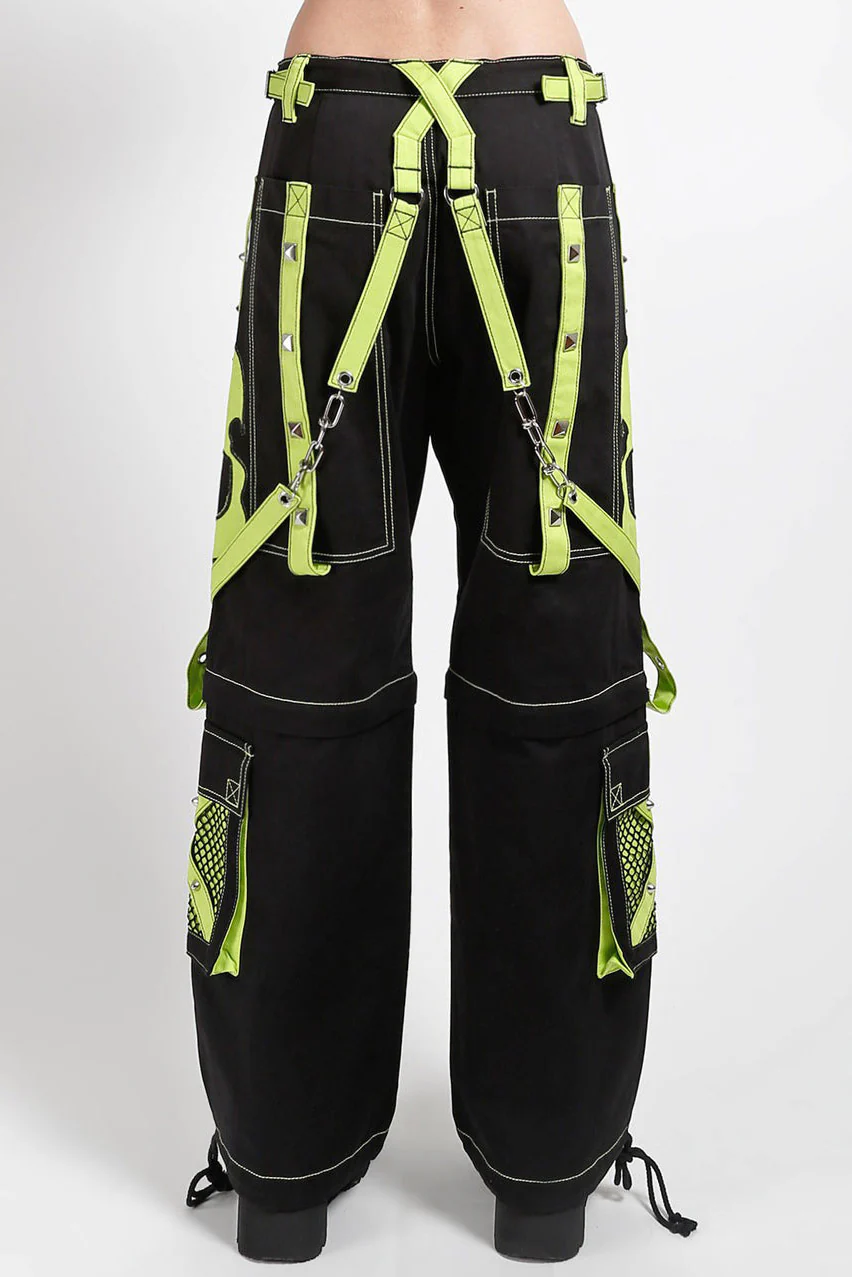 Tripp NYC Scare Dark Street Pants [BLACK/LIME] - Image 8