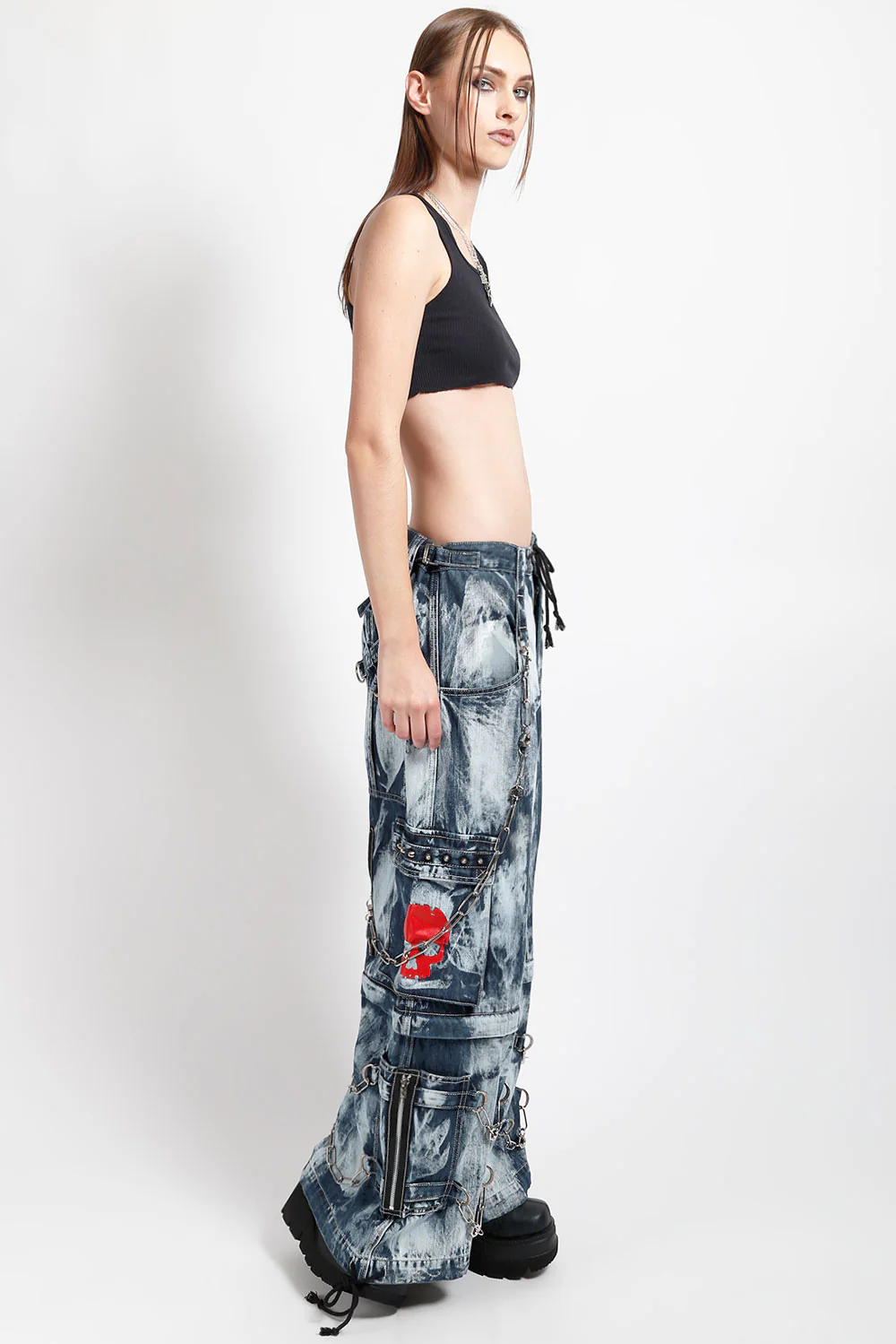 Tripp NYC Skull Pants [Indigo Denim Storm Wash] - Image 7