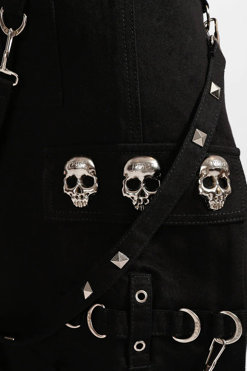 Tripp NYC Skull Stud Pants [BLACK/BLACK] - Image 3