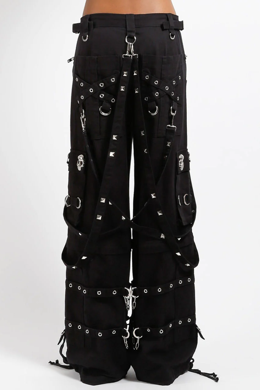 Tripp NYC Skull Stud Pants [BLACK/BLACK] - Image 5