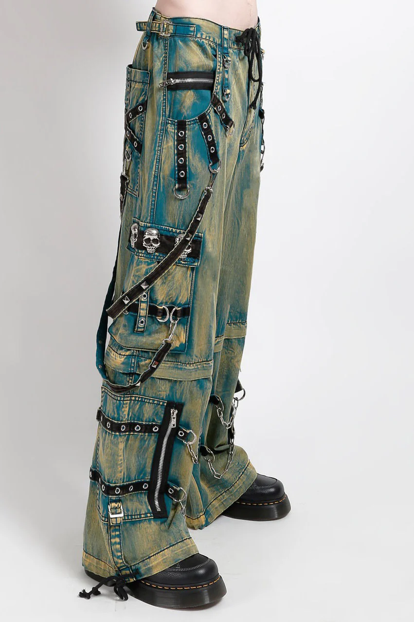 Tripp NYC Skull Stud Pants [Blue Sky Wash] - Image 2