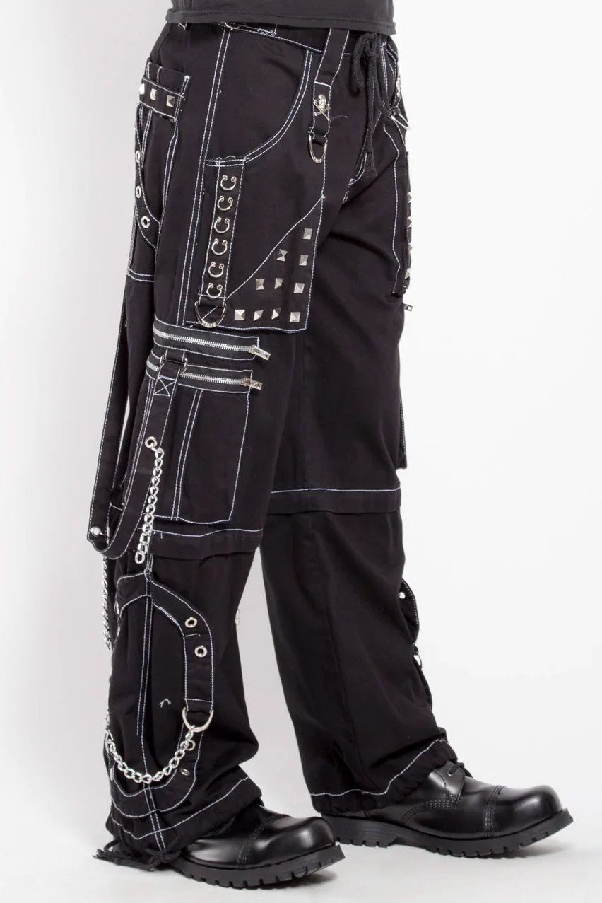 Tripp NYC Step Chain Pants [Black/White] - Image 2