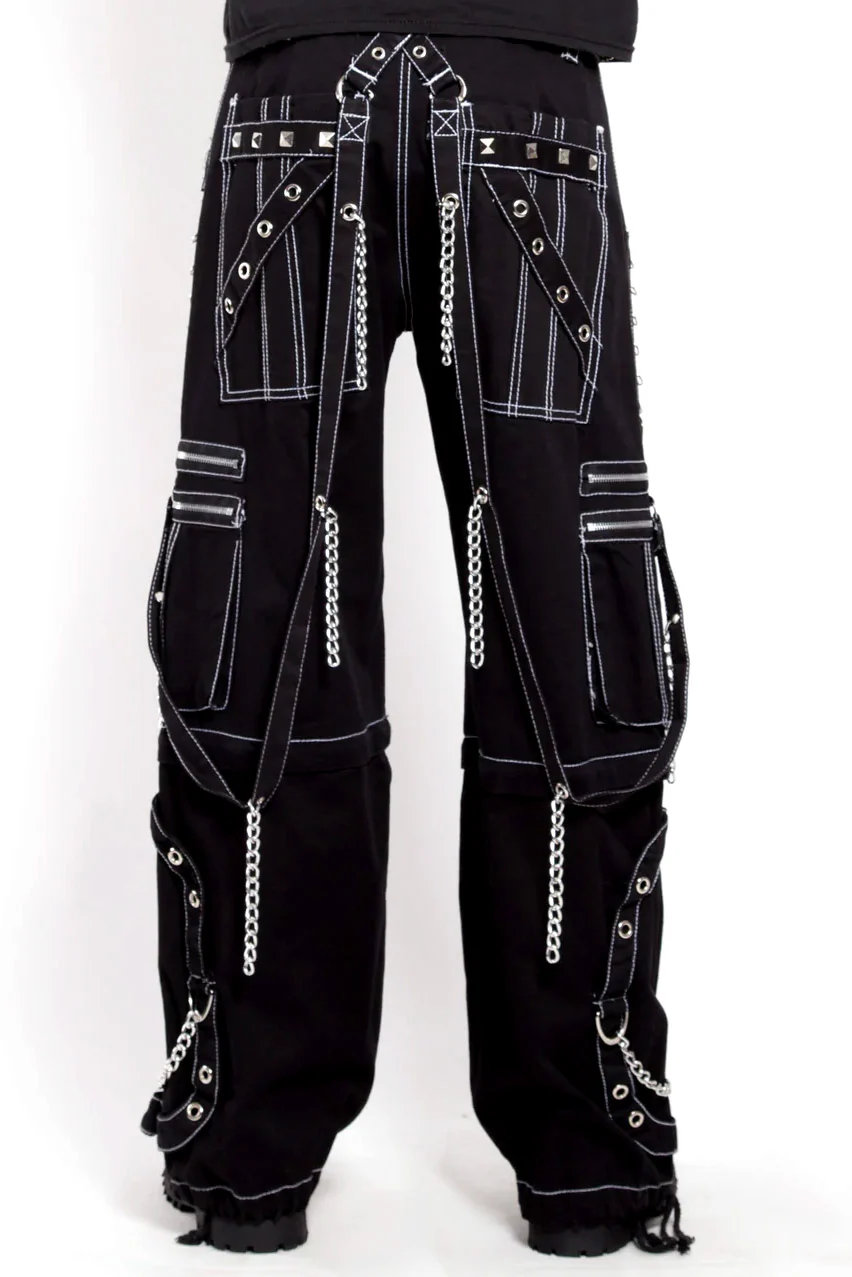 Tripp NYC Step Chain Pants [Black/White] - Image 3