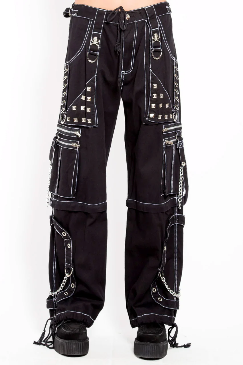 Tripp NYC Step Chain Pants [Black/White] - Image 4