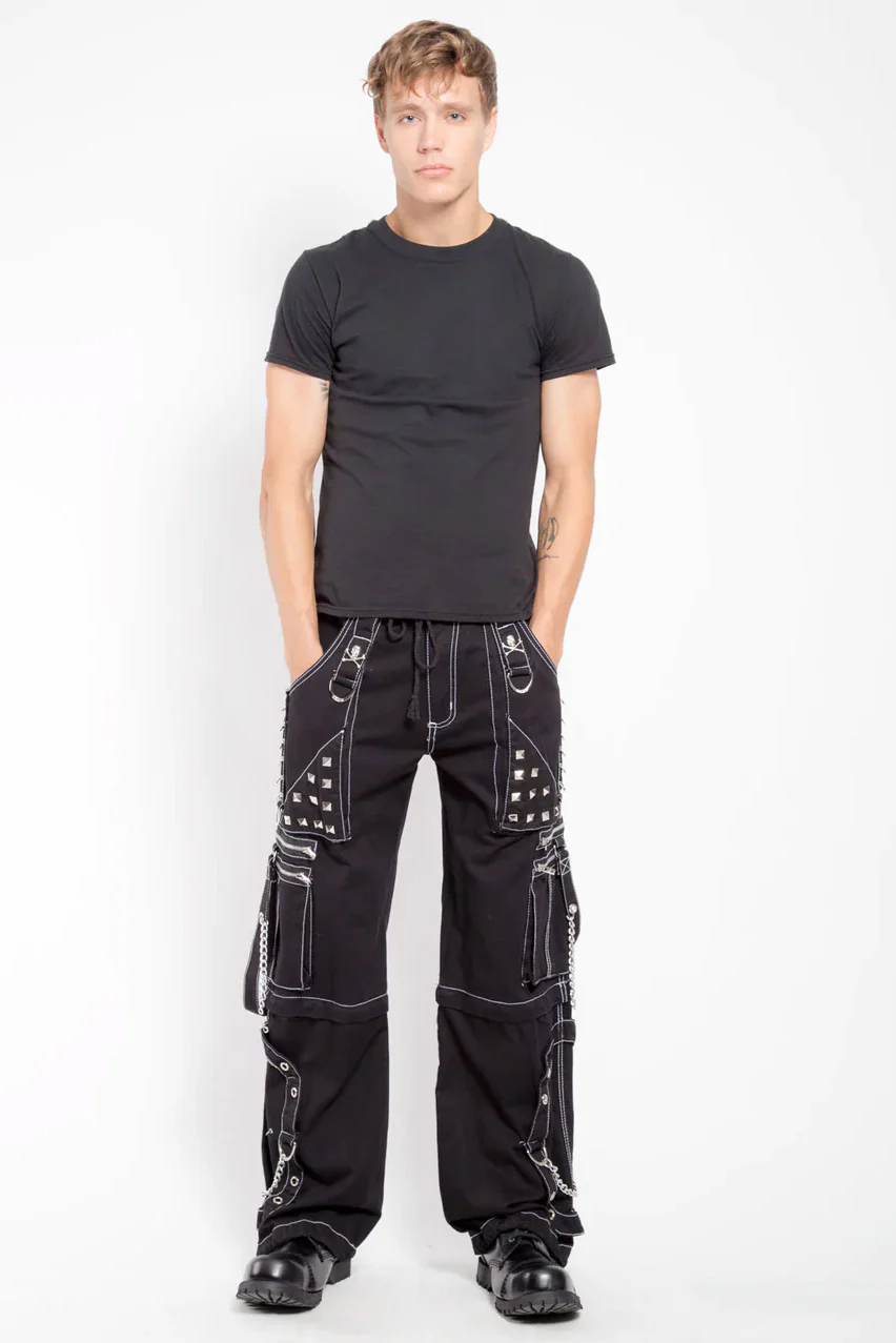 Tripp NYC Step Chain Pants [Black/White] - Image 5