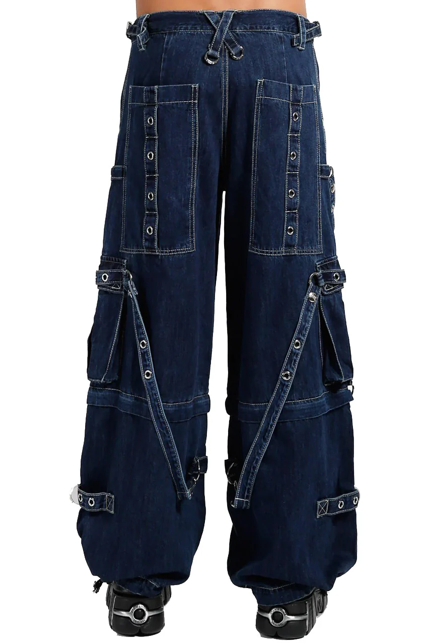 Tripp NYC Strap Zip-Off Pants [BLUE DENIM] - Image 3