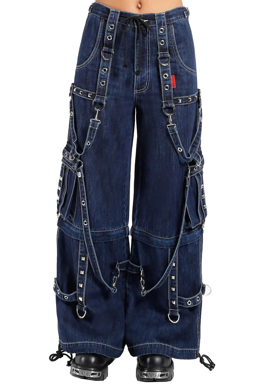 Tripp NYC Strap Zip-Off Pants [BLUE DENIM] - Image 6