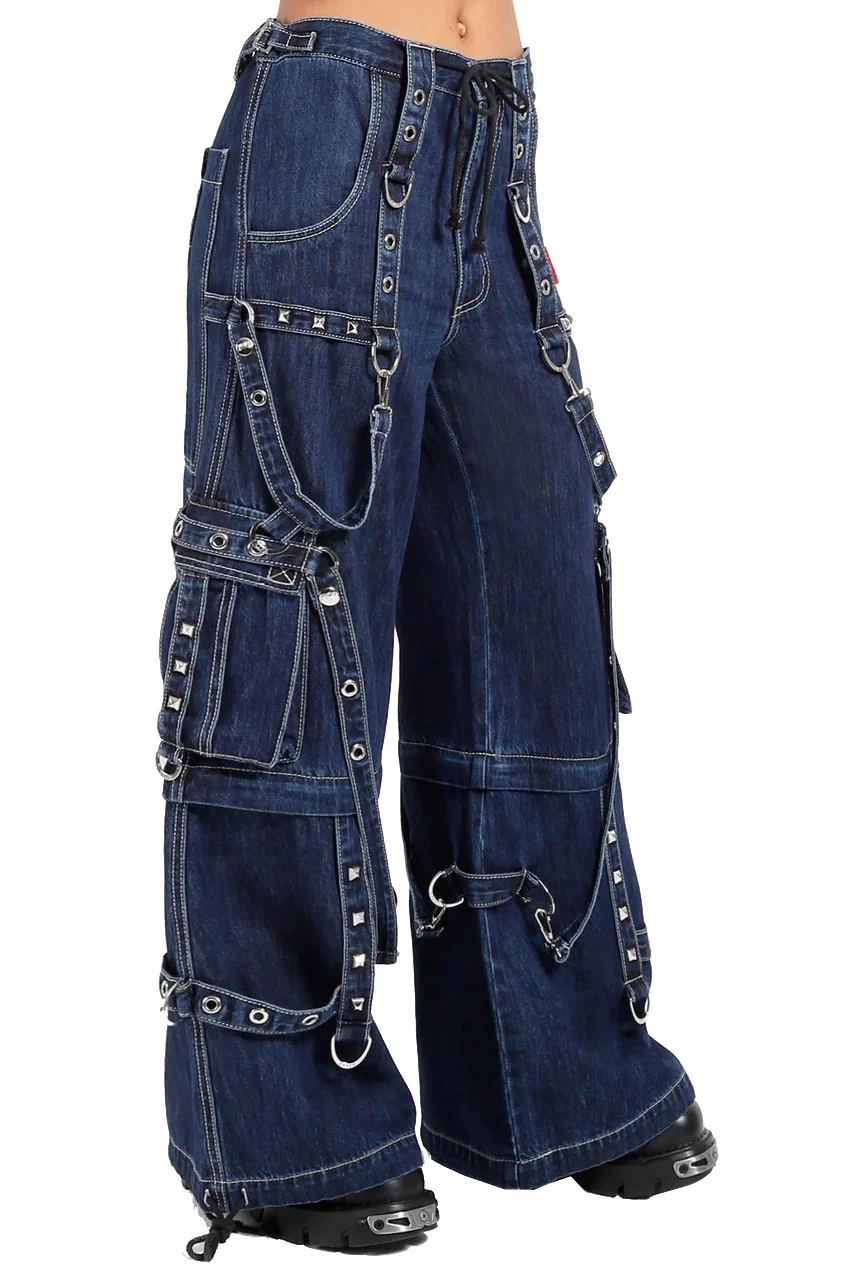 Tripp NYC Strap Zip-Off Pants [BLUE DENIM] - Image 7