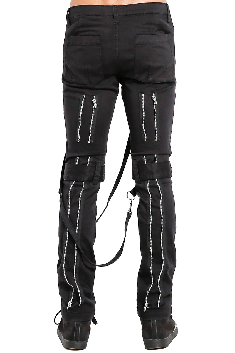 Tripp NYC Strap Zipper Bondage Pants [Black] - Image 3