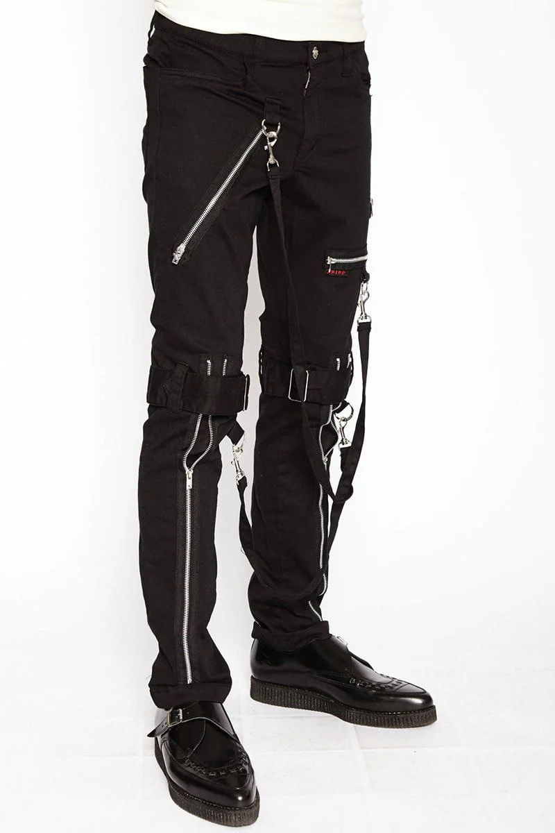 Tripp NYC Strap Zipper Bondage Pants [Black] - Image 6