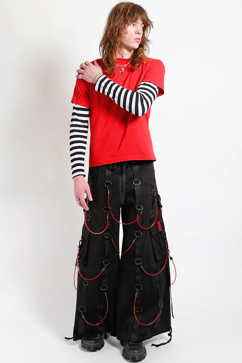 Tripp NYC Transfusion Pants [Black/Red] - Image 12