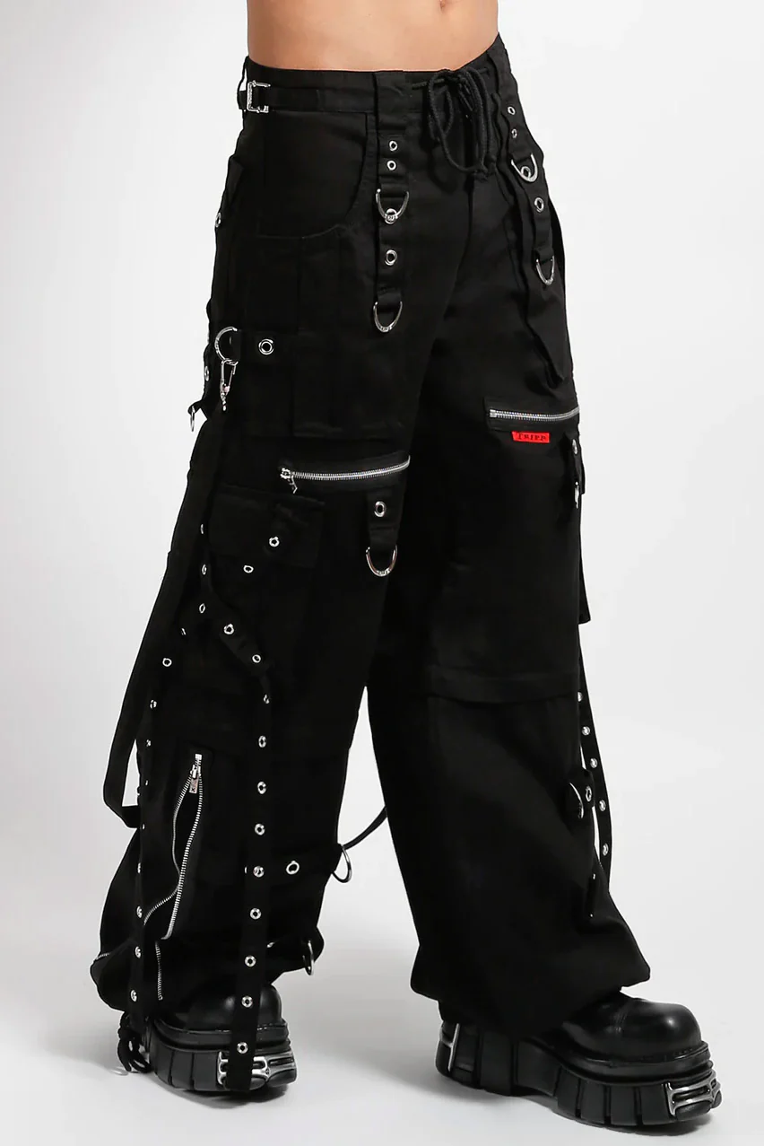 Tripp NYC X-Strap Zip Off Pants [BLACK/BLACK] - Image 2
