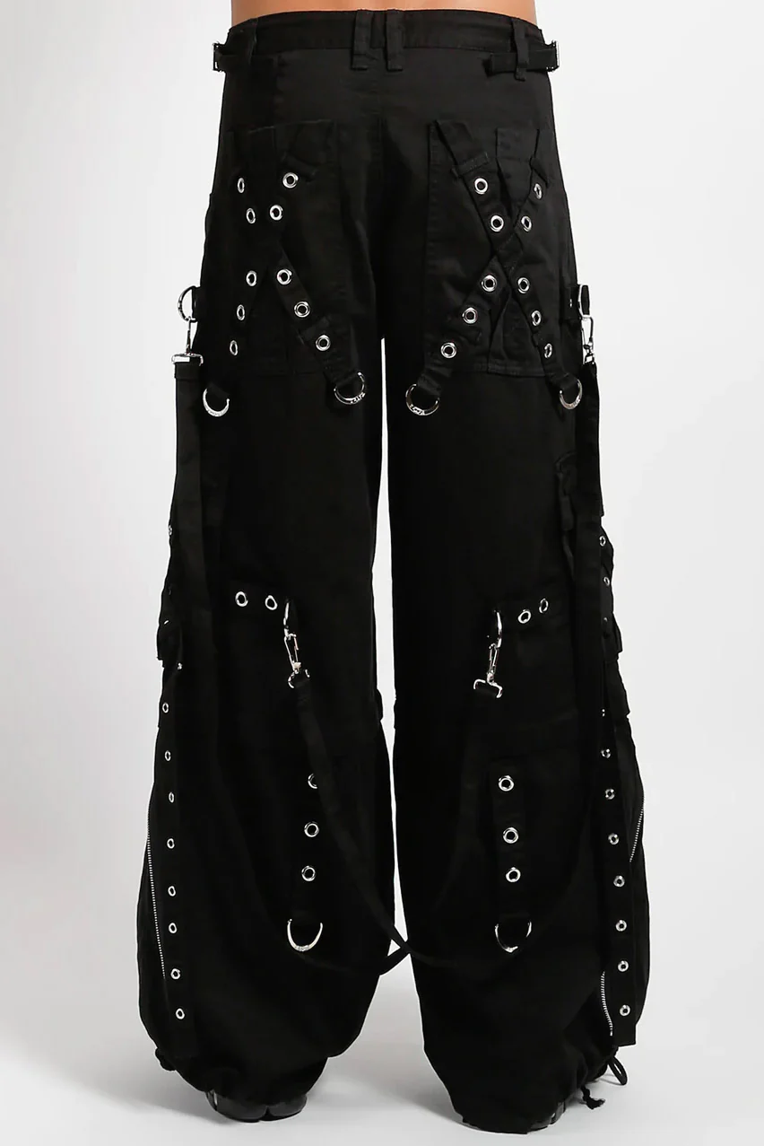 Tripp NYC X-Strap Zip Off Pants [BLACK/BLACK] - Image 3