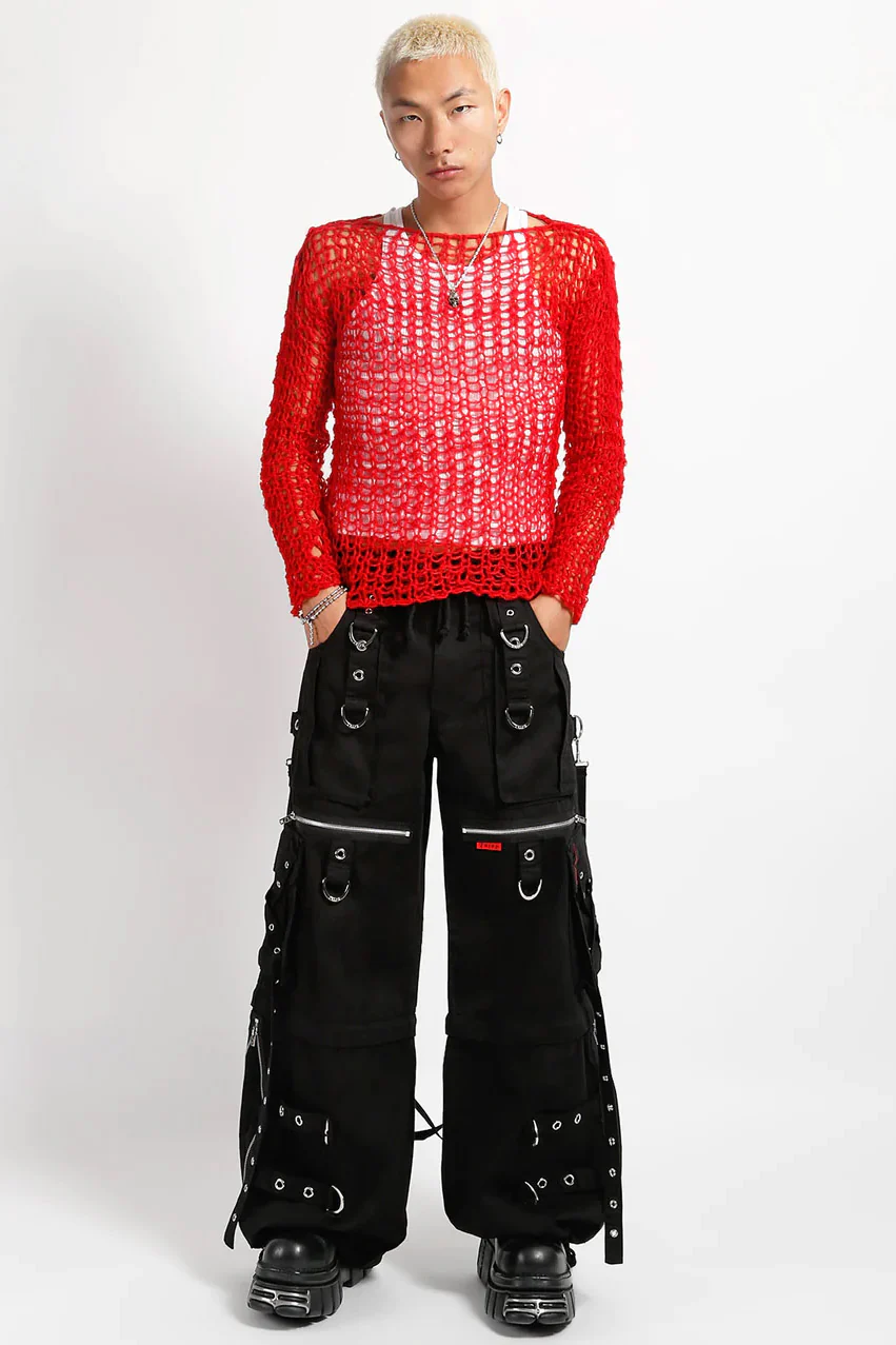 Tripp NYC X-Strap Zip Off Pants [BLACK/BLACK] - Image 5