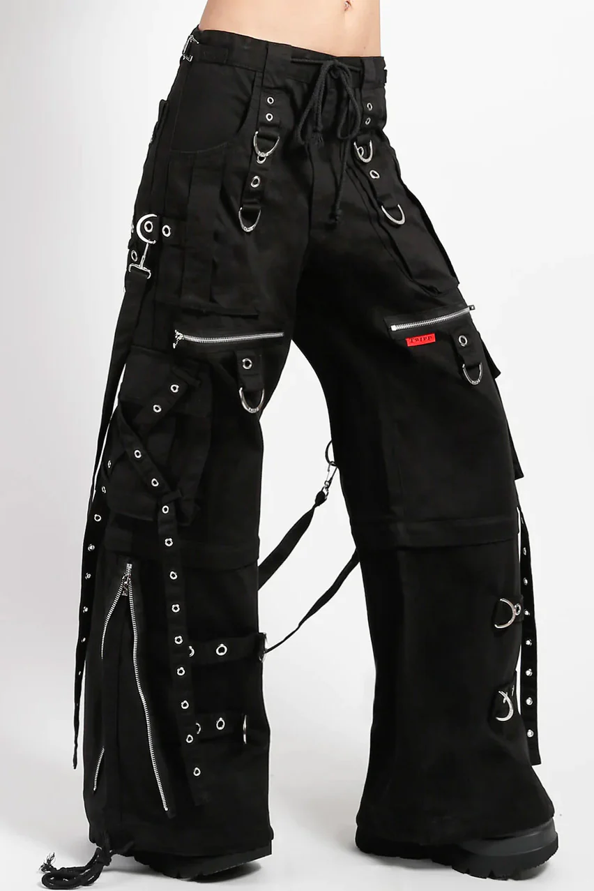 Tripp NYC X-Strap Zip Off Pants [BLACK/BLACK] - Image 7
