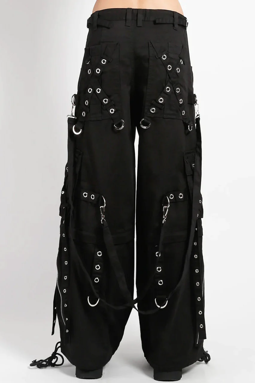 Tripp NYC X-Strap Zip Off Pants [BLACK/BLACK] - Image 8