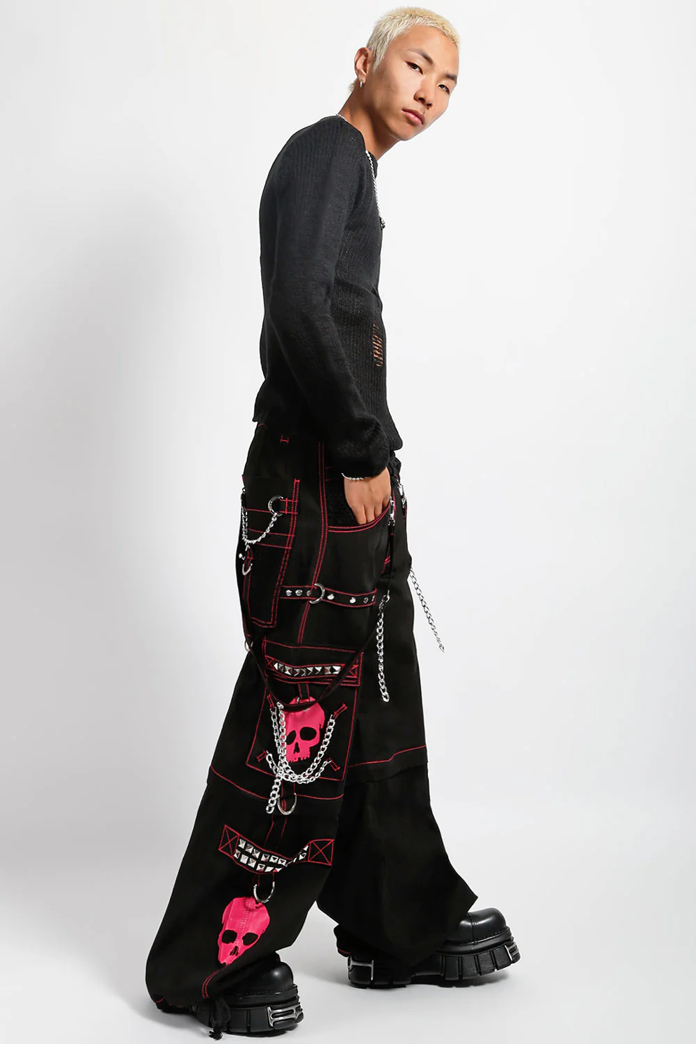 Tripp Super Skull Pants [Black/Pink] - Image 15