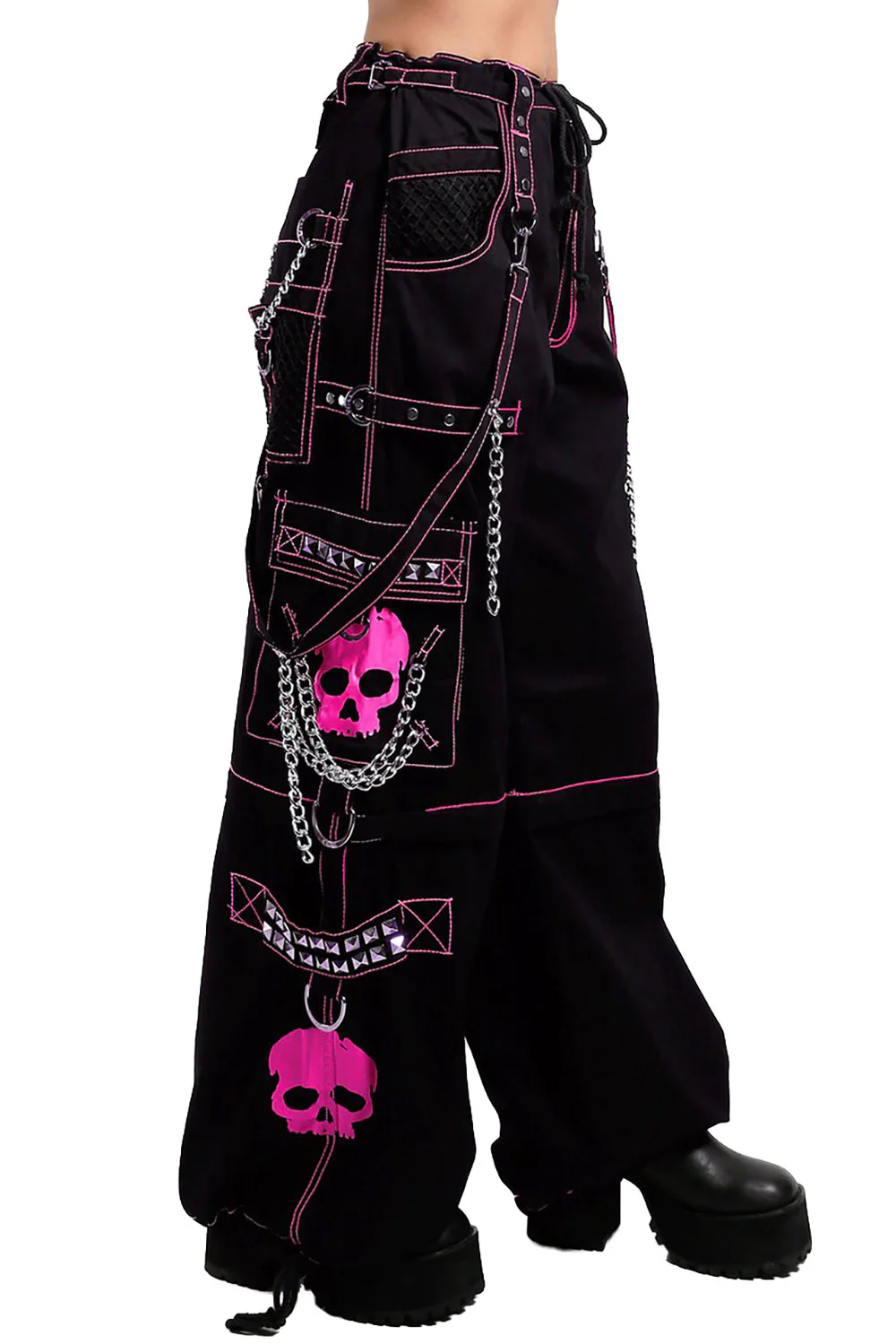 Tripp Super Skull Pants [Black/Pink] - Image 5