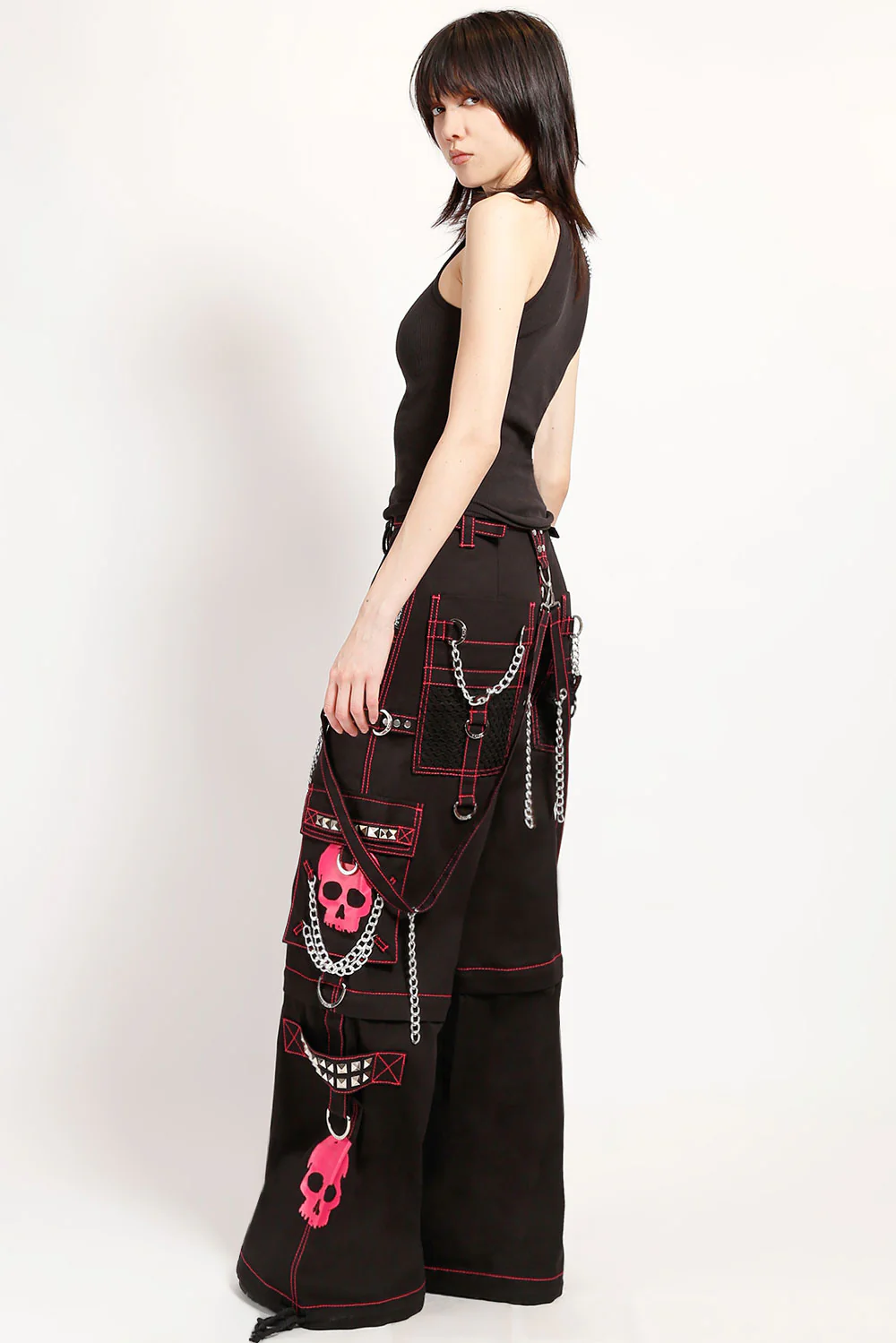 Tripp Super Skull Pants [Black/Pink] - Image 7