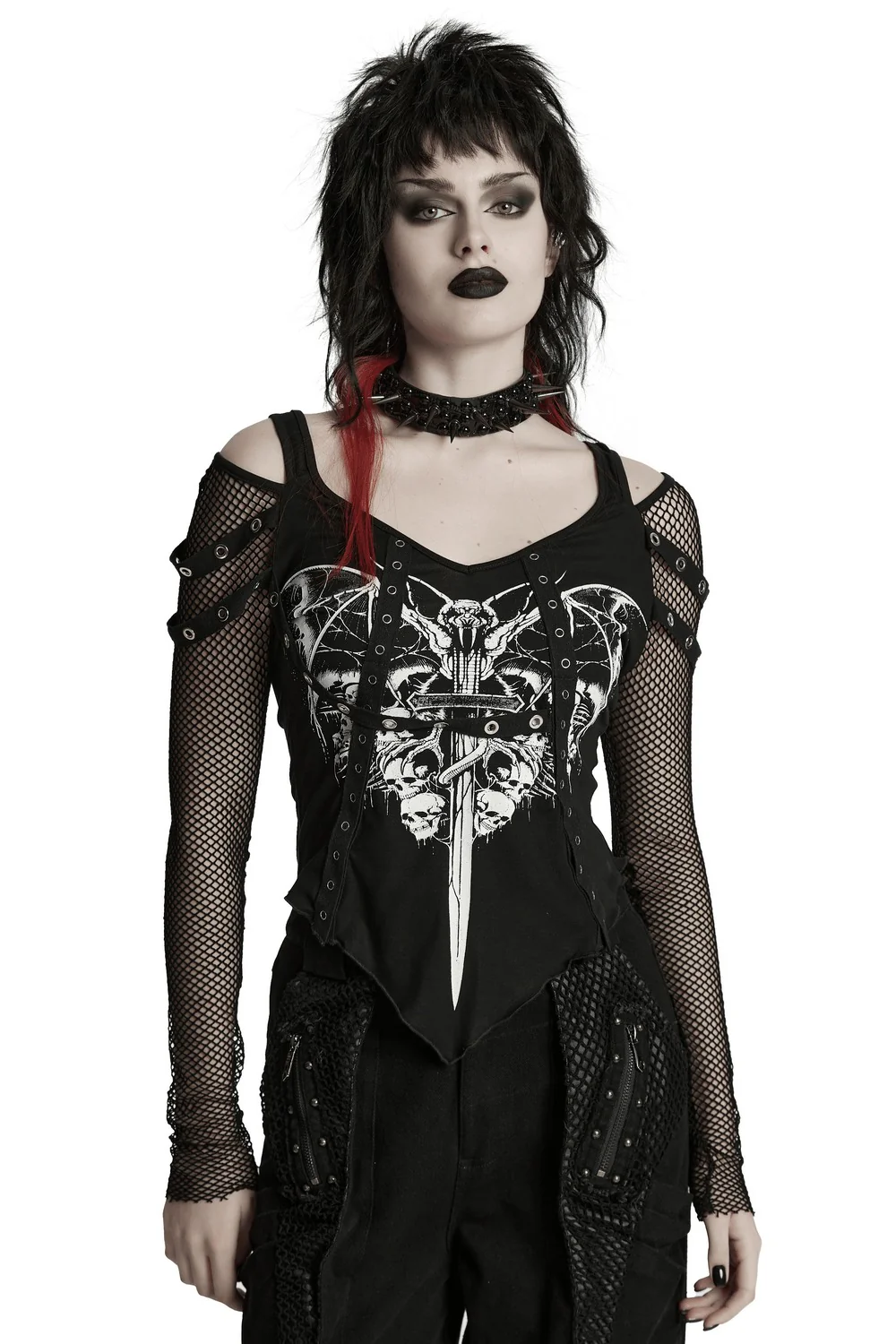 Twilight Blade Fishnet Top