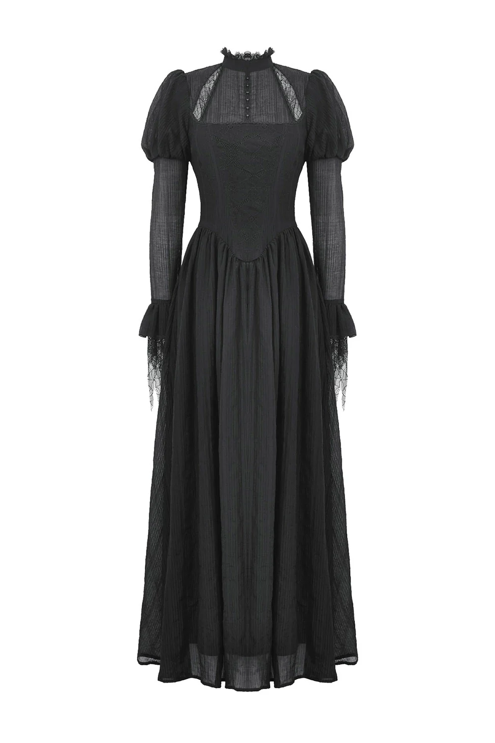 Twilight Witch Puff Shoulder Maxi Dress - Image 6