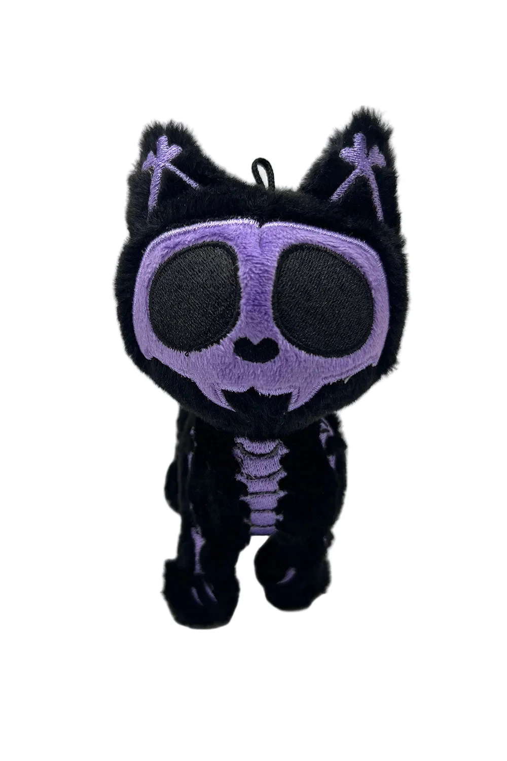 Ultra Violet Skelekitty Plush Keychain - Image 3