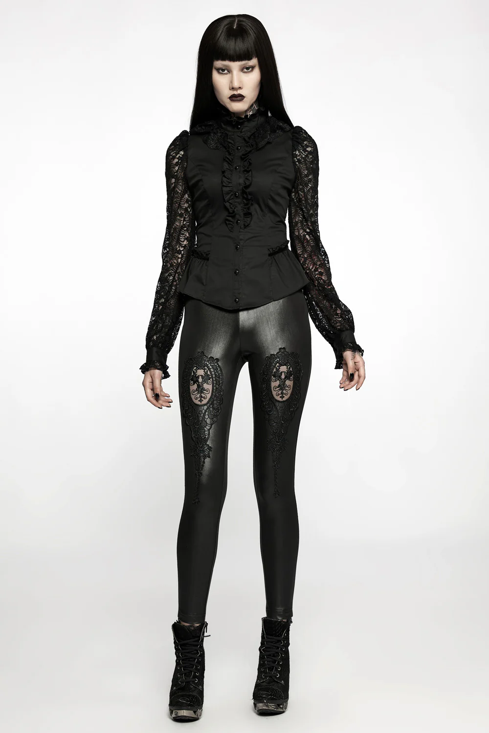 Vamp Leathered Leggings - Image 2