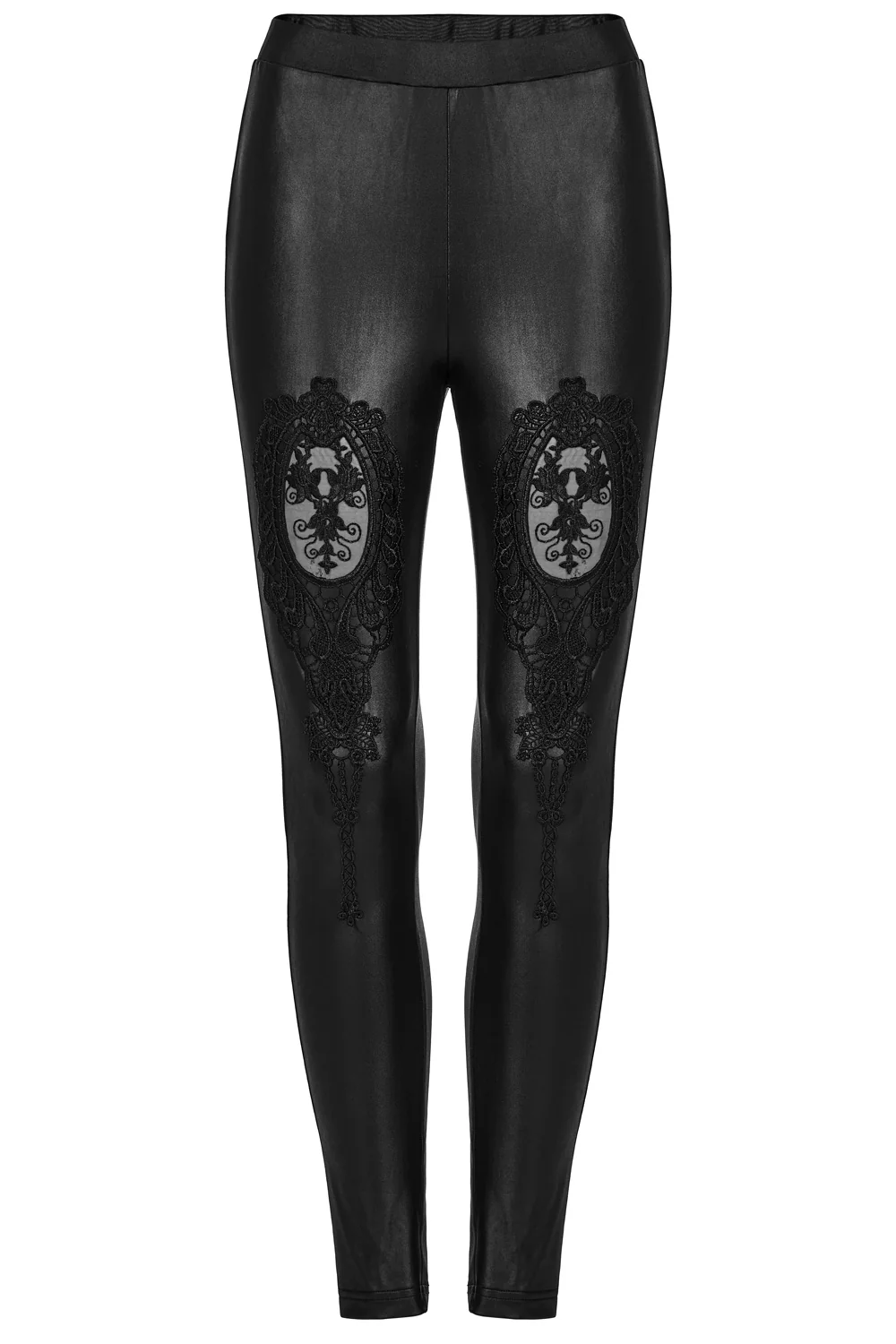 Vamp Leathered Leggings - Image 5