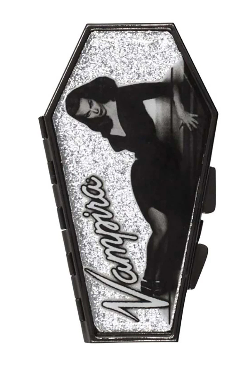 Vampira Silver Glitter Coffin Compact - Image 2