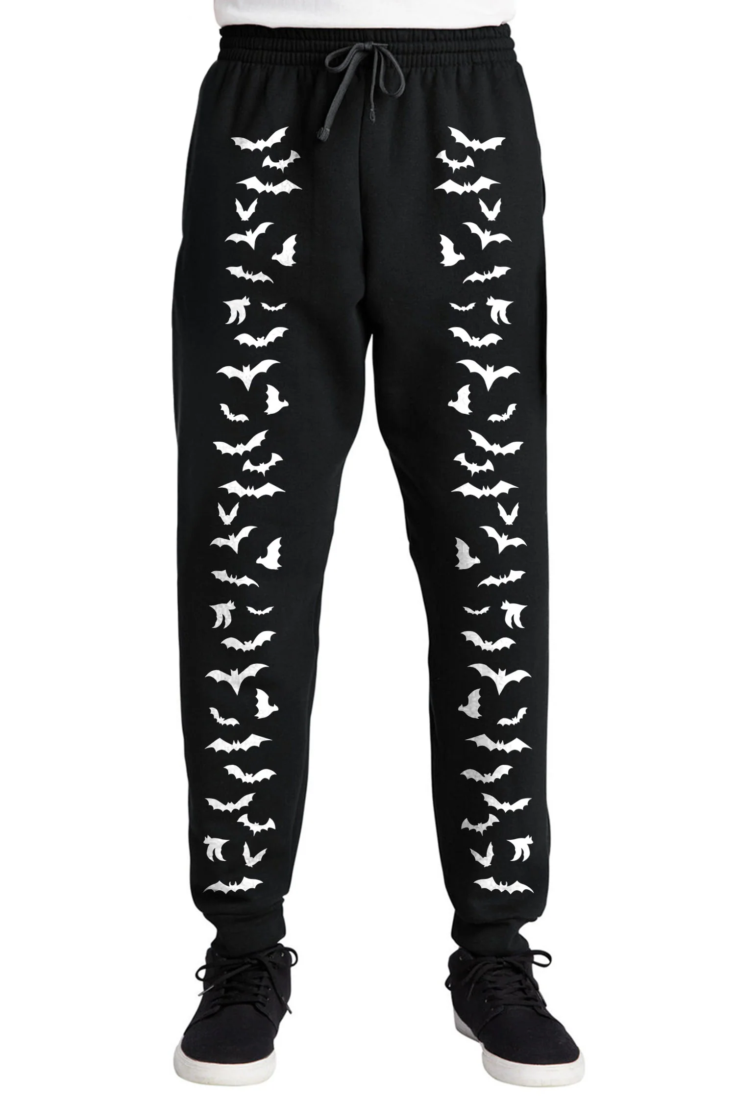 Vampire Bat Joggers [WHITE BATS] - Image 6