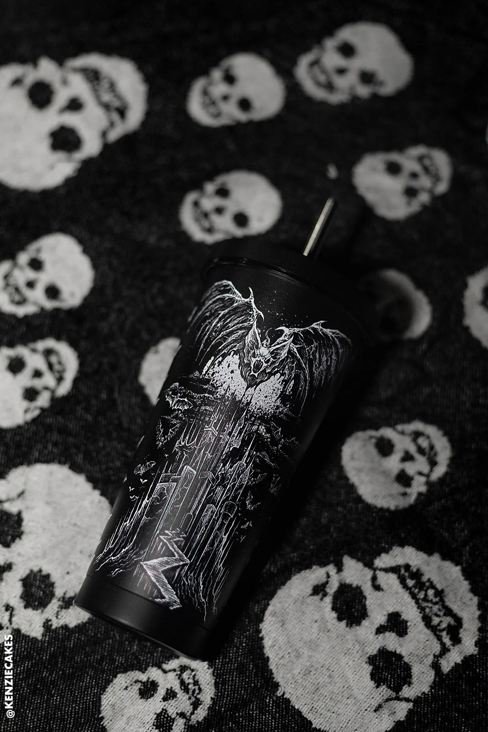 Vampire Castle Cold Brew Tumbler with Straw