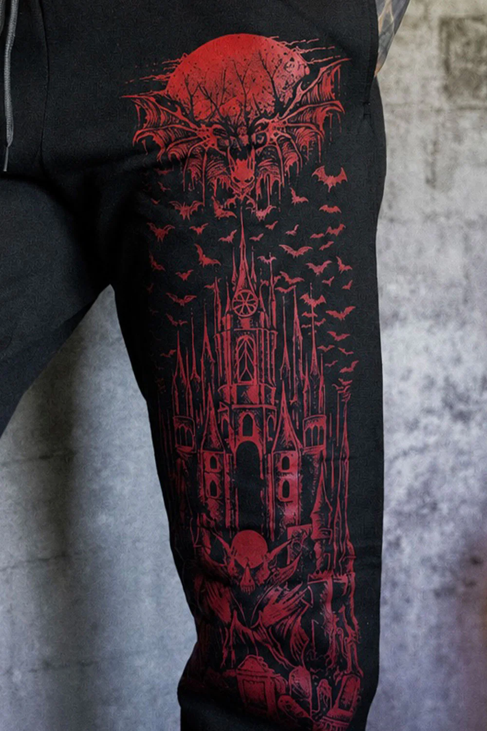 Vampire Castle Joggers [Blood Red] - Image 2
