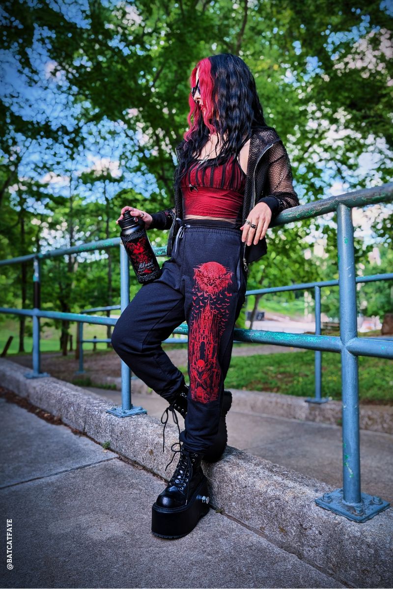 Vampire Castle Joggers [Blood Red] - Image 7